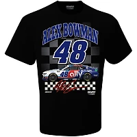 T-shirt Hendrick Motorsports Team Collection noir pour homme Alex Bowman ally Throwback