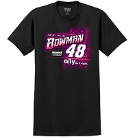 T-shirt violet pour homme de la collection Hendrick Motorsports Team avec voiture Alex Bowman