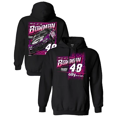Sweat à capuche noir Alex Bowman pour homme de la collection Hendrick Motorsports Team