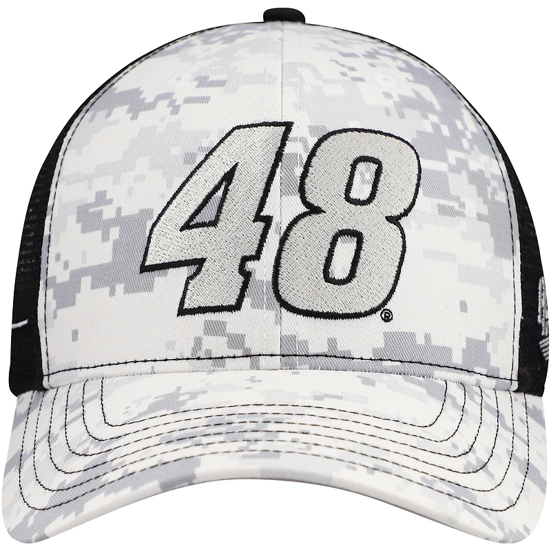 Casquette réglable Alex Bowman à camouflage numérique de la collection Hendrick Motorsports Team pour hommes
