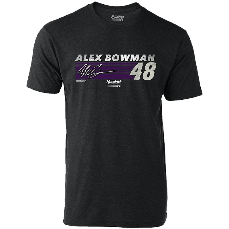 T-shirt Hendrick Motorsports Team Collection Heather Charcoal Alex Bowman pour homme