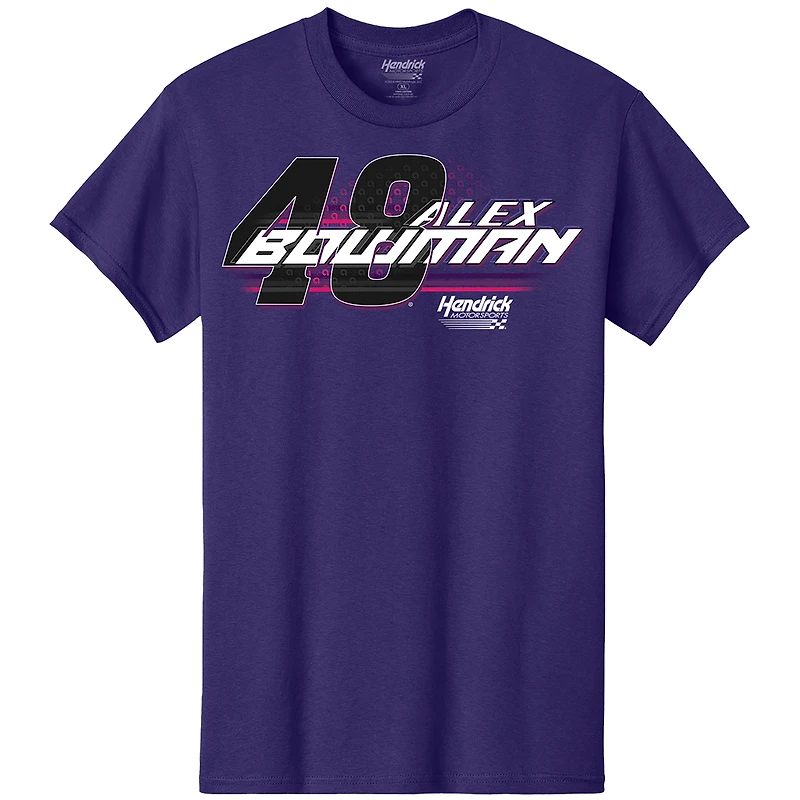 Men's Hendrick Motorsports Team Collection Purple Alex Bowman Car T-Shirt