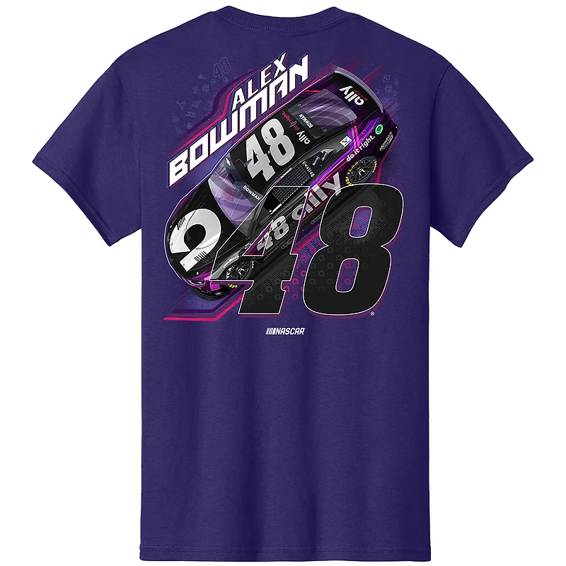 Men's Hendrick Motorsports Team Collection Purple Alex Bowman Car T-Shirt
