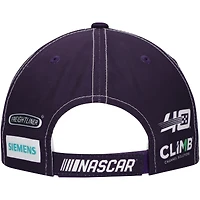 Collection de l'équipe Hendrick Motorsports pour hommes, blanc/violet, uniforme Alex Bowman Ally, chapeau réglable