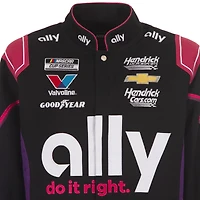 Veste d'uniforme en sergé à boutons-pression Alex Bowman Ally noire JH Design pour homme