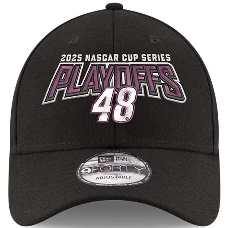 Men's New Era Black Alex Bowman 2025 NASCAR Cup Series Playoffs 9FORTY Adjustable Hat