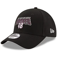 Casquette ajustable 9FORTY noire New Era Alex Bowman pour homme, édition éliminatoire NASCAR Cup Series 2025
