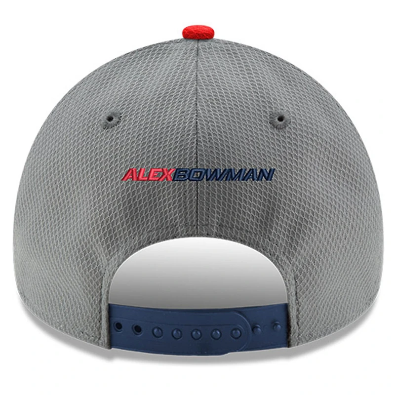 Casquette réglable Alex Bowman Salute 9FORTY New Era gris/bleu marine pour hommes