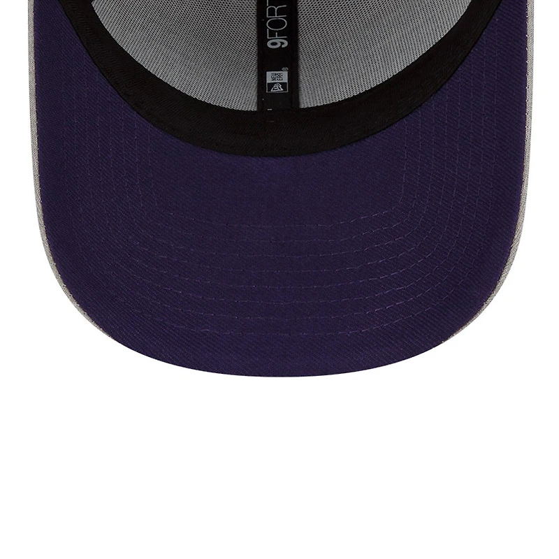 Casquette ajustable New Era grise Alex Bowman 9FORTY pour homme