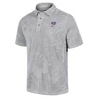 Men's Tommy Bahama Gray Alex Bowman Santiago Paradise Polo