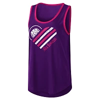 Women's G-III 4Her by Carl Banks Purple Alex Bowman A Game Scoop Neck Tank Top