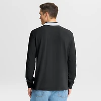 Polo à manches longues All Blacks Fanatics Tipped - Noir
