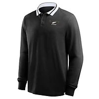 Polo à manches longues All Blacks Fanatics Tipped - Noir