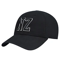 Men's '47 Black All Blacks Generic Mass Clique Clean Up Adjustable Hat