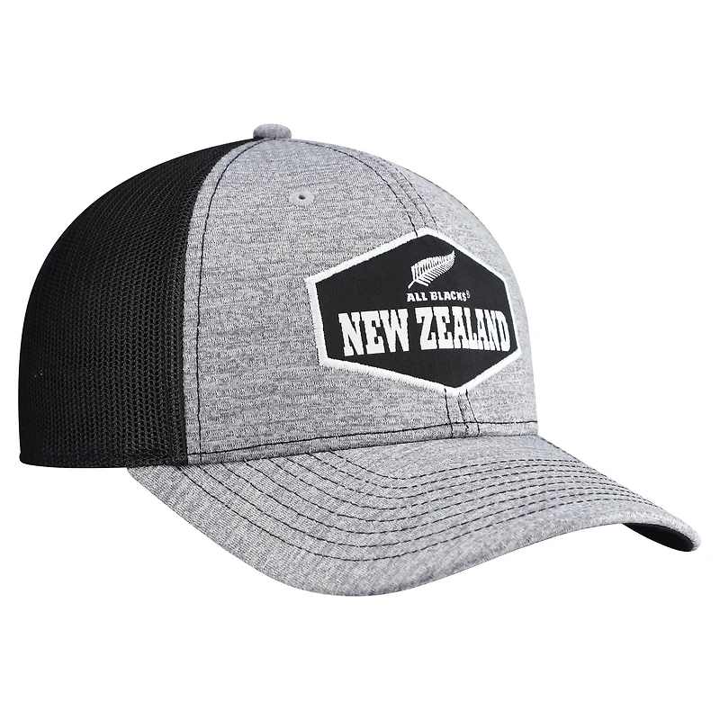 Men's '47 Gray All Blacks Generic Mass Rodeo Patch Trucker Adjustable Hat