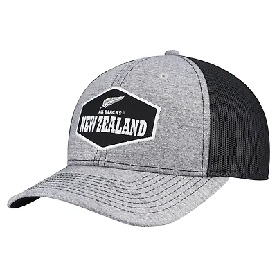 Men's '47 Gray All Blacks Generic Mass Rodeo Patch Trucker Adjustable Hat