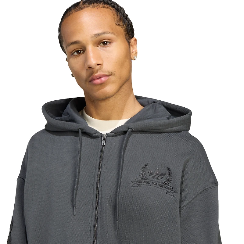 Men's All Blacks adidas Full-Zip Hoodie - Black
