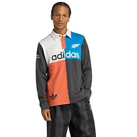 Maillot de rugby à manches longues adidas All Blacks pour homme - Noir