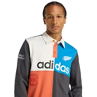 Maillot de rugby à manches longues adidas All Blacks pour homme - Noir