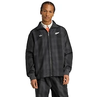 Veste zippée adidas Plaid Firebird All Blacks pour homme - Noir