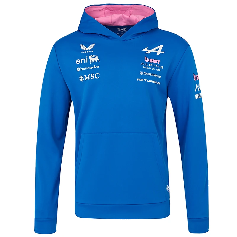 Men's Castore Blue Alpine Formula 1 Team Overhead Hoodie