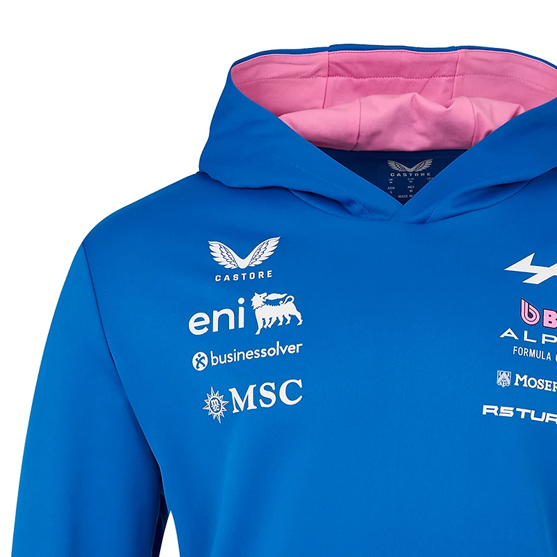Sweat à capuche Castore Blue Alpine Formula 1 Team pour homme