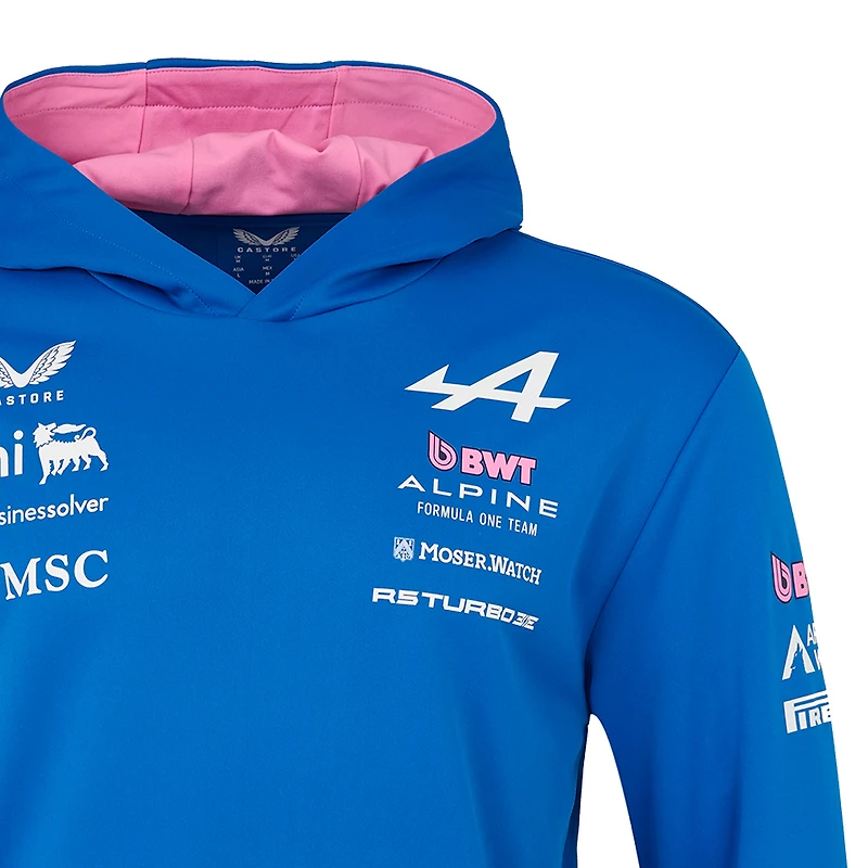 Men's Castore Blue Alpine Formula 1 Team Overhead Hoodie