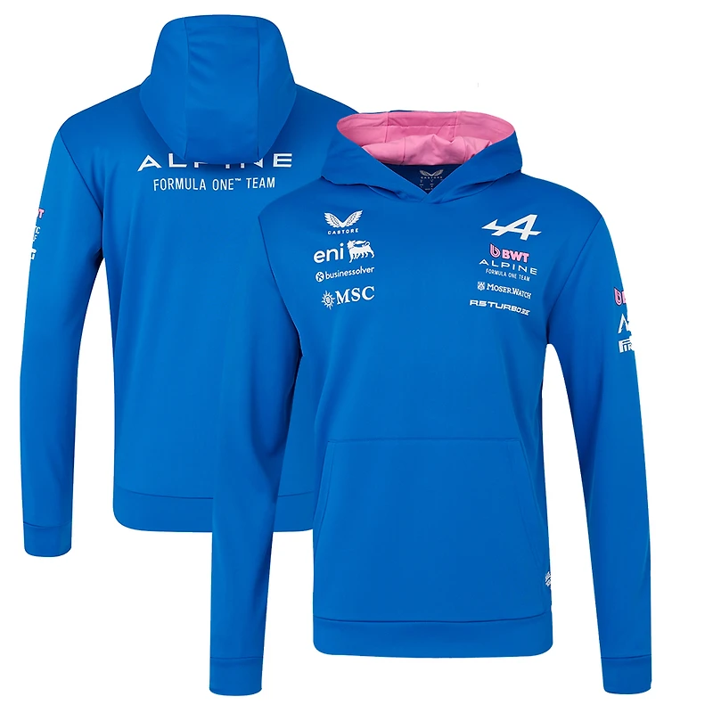 Men's Castore Blue Alpine Formula 1 Team Overhead Hoodie
