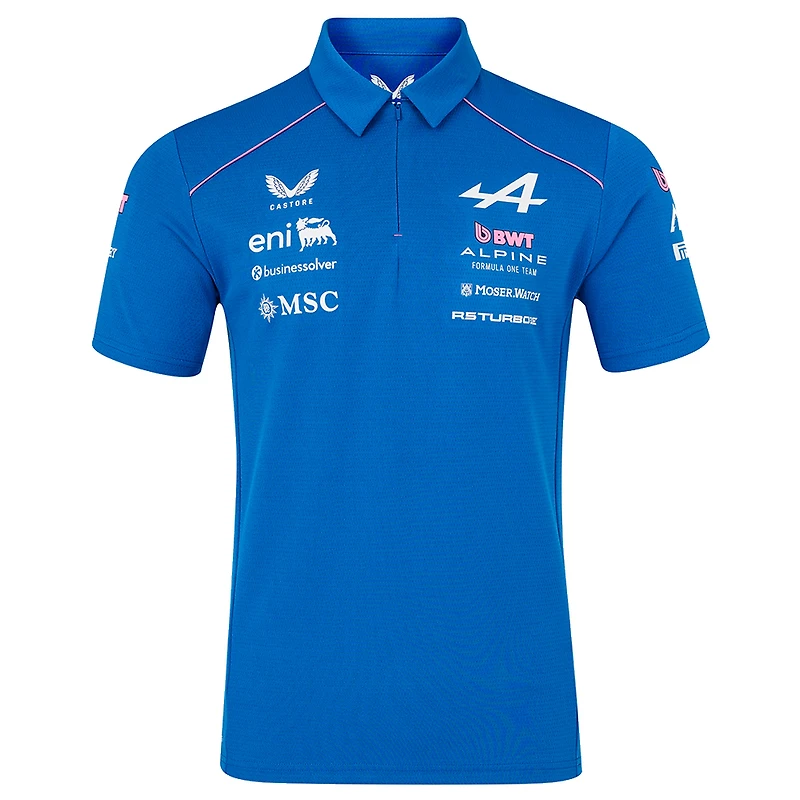 Men's Castore Blue Alpine Formula 1 Team Polo