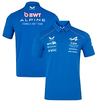 Men's Castore Blue Alpine Formula 1 Team Polo