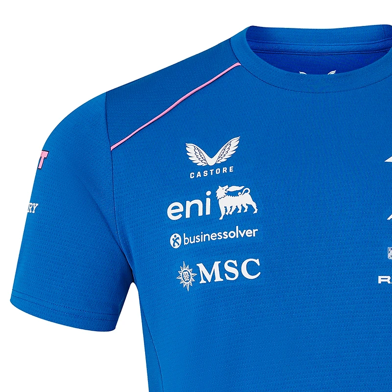 Men's Castore Blue Alpine Formula 1 Team Set Up T-Shirt