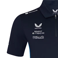 Polo bleu marine Alpine Team Wear 2025 pour homme de Castore