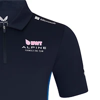 Polo bleu marine Alpine Team Wear 2025 pour homme de Castore
