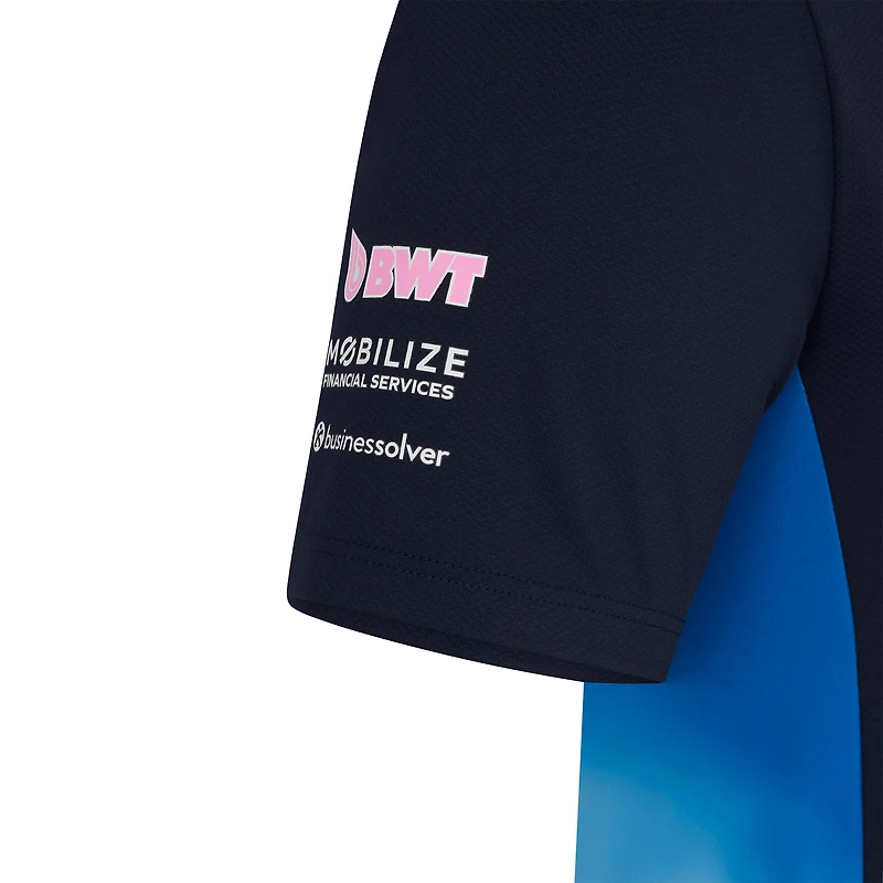 Polo bleu marine Alpine Team Wear 2025 pour homme de Castore