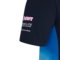 Polo bleu marine Alpine Team Wear 2025 pour homme de Castore
