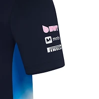 Polo bleu marine Alpine Team Wear 2025 pour homme de Castore