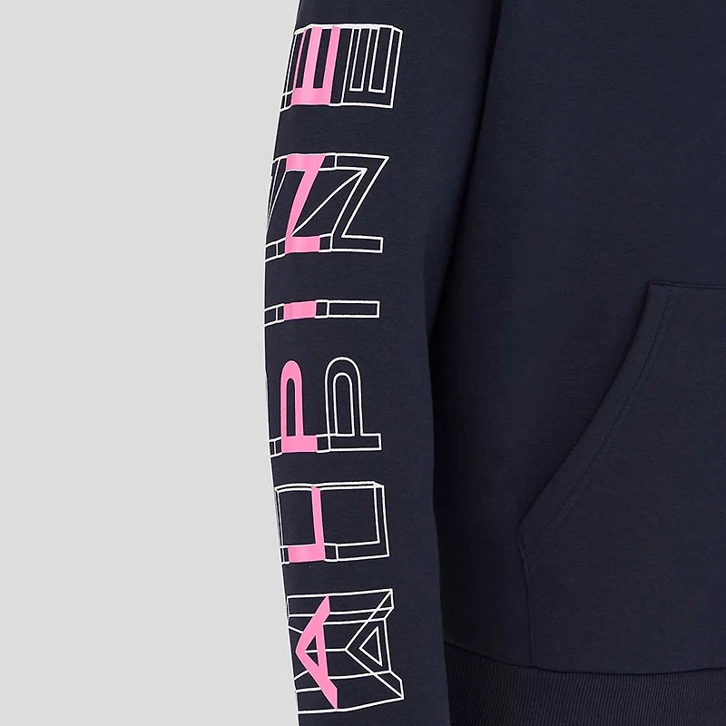 Sweat à capuche décontracté Castore noir manches courtes et motif alpin pour homme