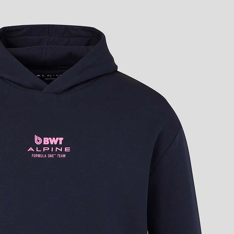 Sweat à capuche décontracté Castore noir manches courtes et motif alpin pour homme