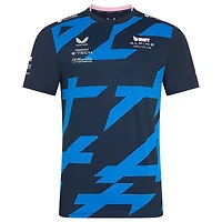 T-shirt pilote bleu marine Castore Pierre Gasly Team Wear Alpine 2025 pour homme