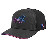 Casquette ajustable New Era Alpine noire pour homme, modèle spécial 9SEVENTY, Grand Prix de Las Vegas 2025