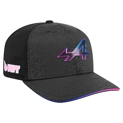 Casquette ajustable New Era Alpine noire pour homme, modèle spécial 9SEVENTY, Grand Prix de Las Vegas 2025