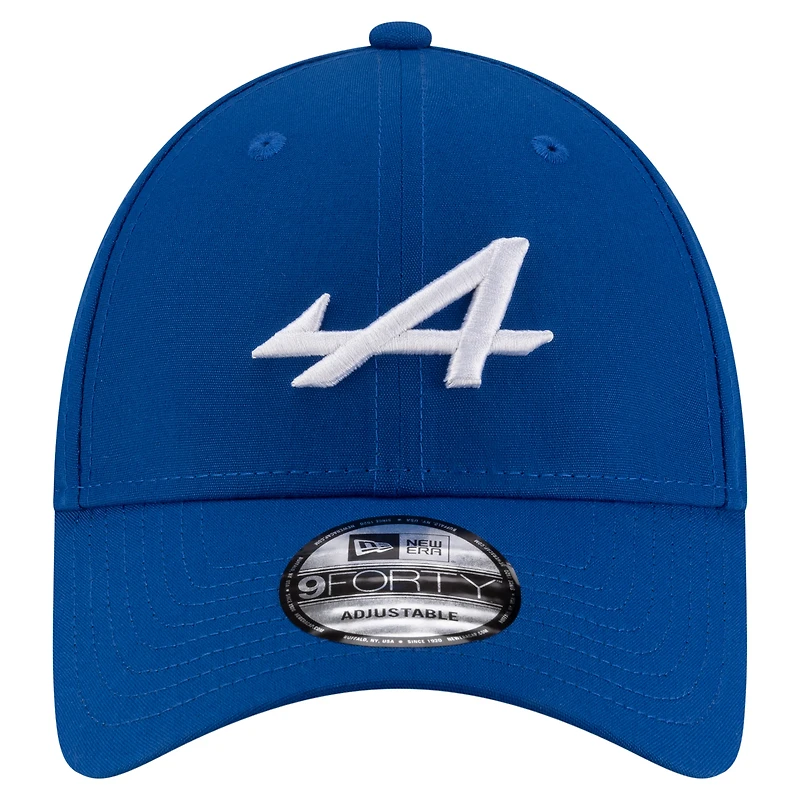 Casquette ajustable New Era Alpine Repreve 9FORTY bleue pour homme
