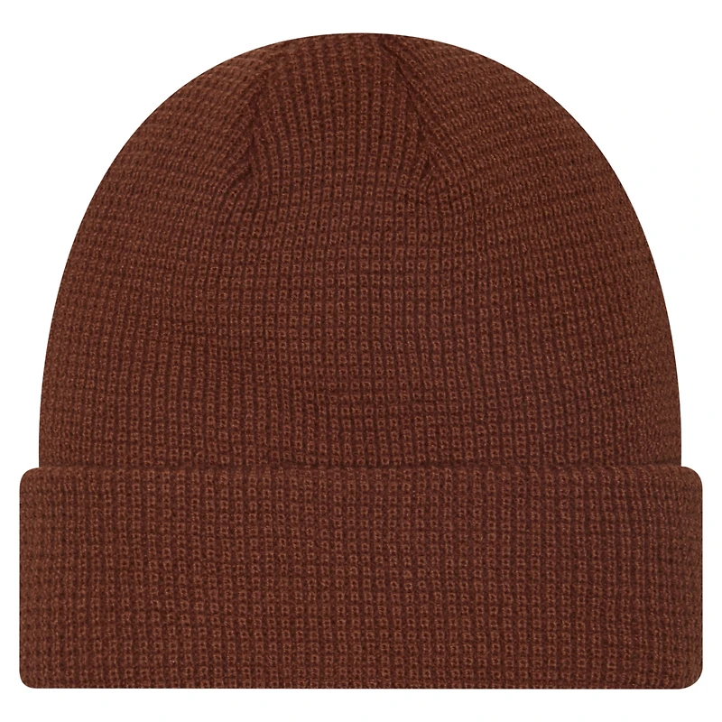 Men's New Era  Brown Alpine Waffle Cuffed Knit Hat