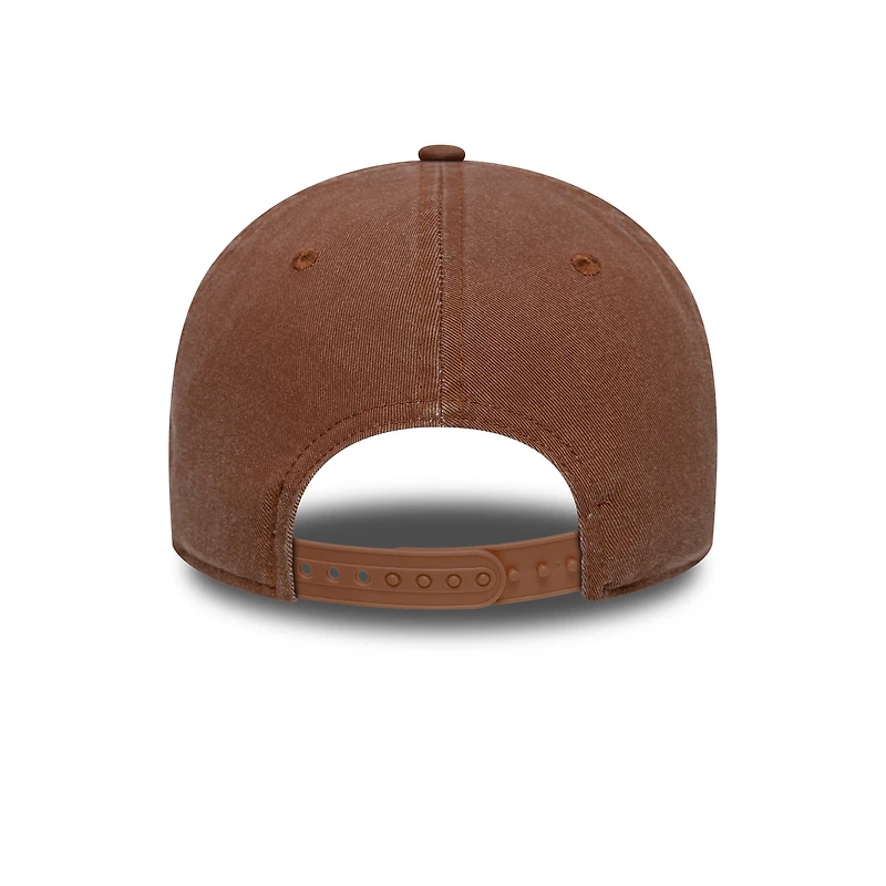 Casquette ajustable 9FORTY délavée Alpine marron New Era pour homme