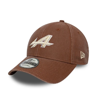 Casquette ajustable 9FORTY délavée Alpine marron New Era pour homme