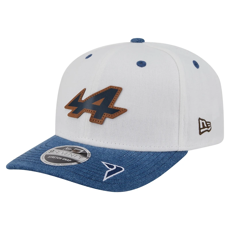 Men's New Era Jack Doohan White Alpine 2025 USA Grand Prix Special 9SEVENTY COOLERA Adjustable Hat