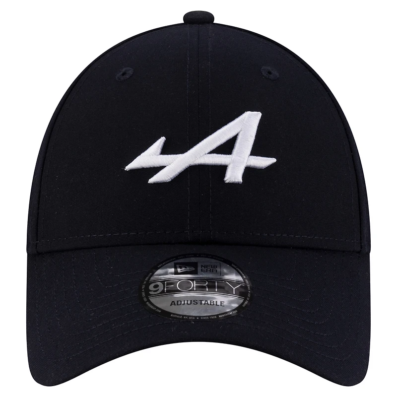 Casquette ajustable New Era Alpine Repreve 9FORTY bleu marine pour homme