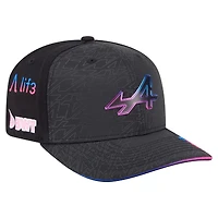 Casquette ajustable Pierre Gasly noire Alpine 2025 Las Vegas Grand Prix Special 9SEVENTY pour homme de New Era