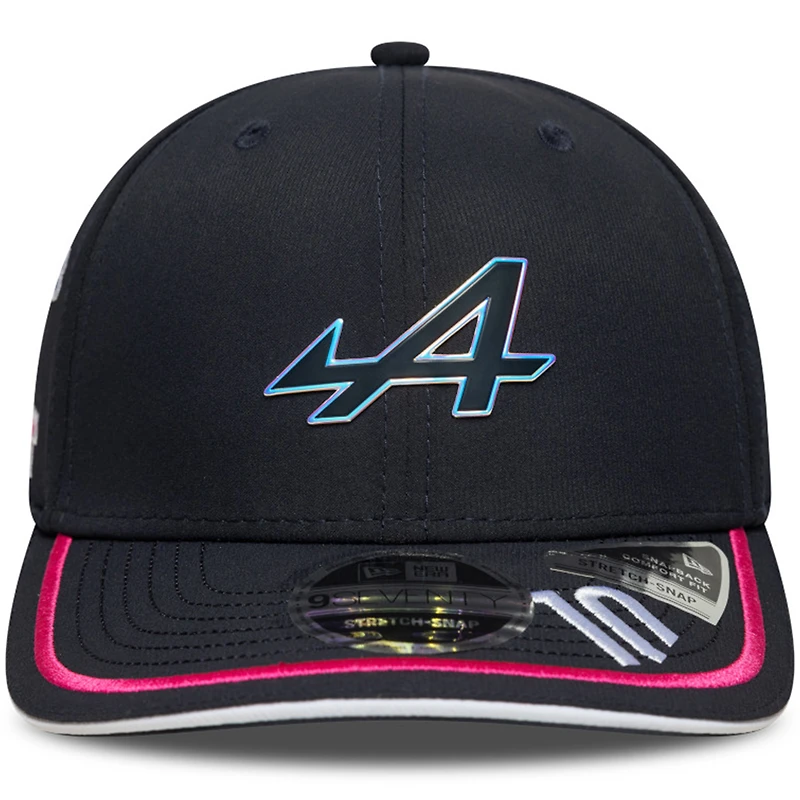 Casquette ajustable New Era Pierre Gasly bleu marine pour homme, modèle Alpine Replica Driver 9SEVENTY