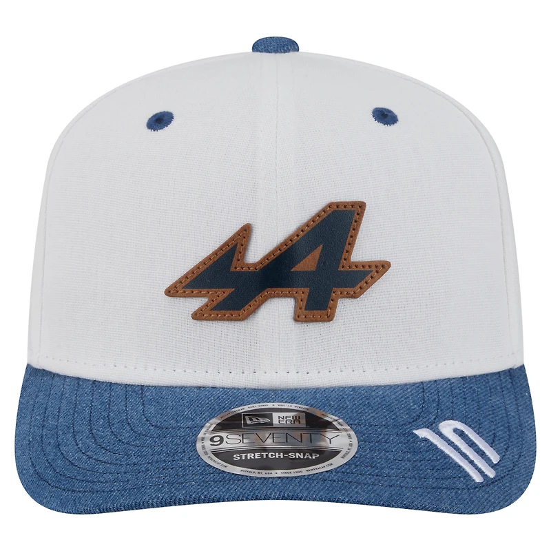 Casquette ajustable New Era Pierre Gasly White Alpine 2025 USA Grand Prix Special 9SEVENTY COOLERA pour homme
